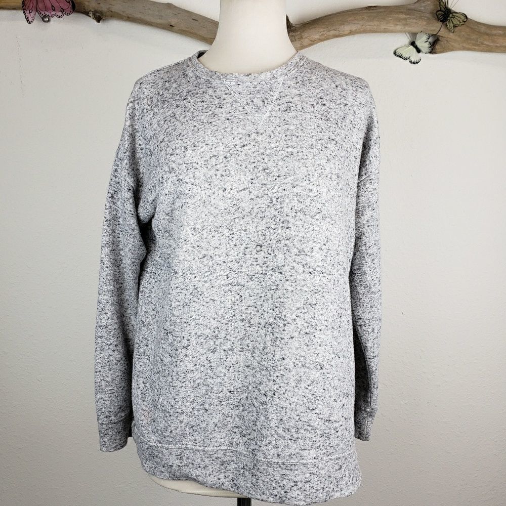 Among equals heathered light gray soft tunic